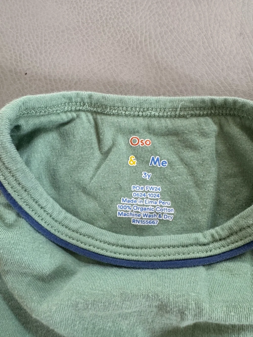 Oso & Me Long-Sleeve Tee with Navy Pocket - Picture 3 of 3
